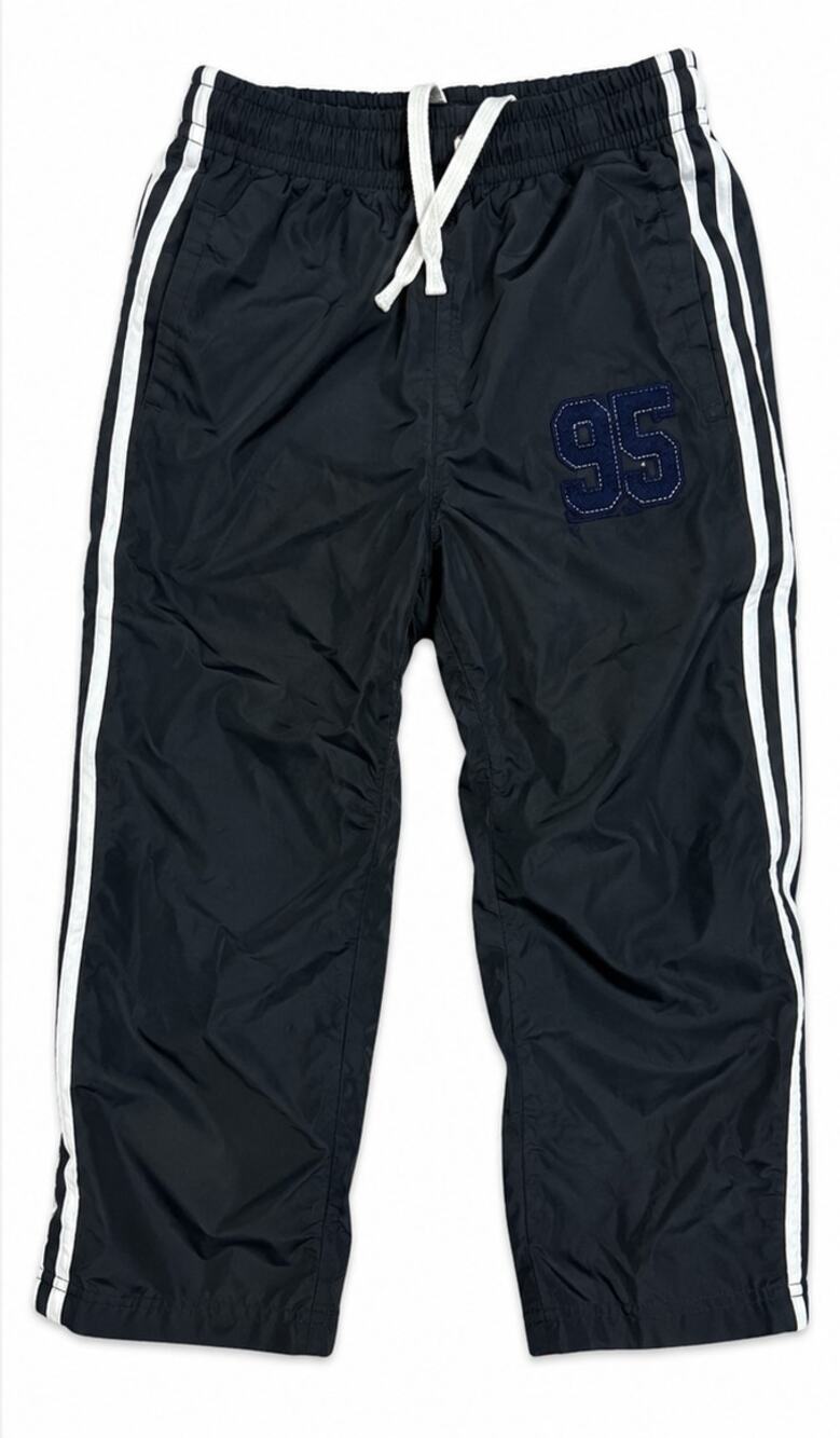 Okie Dokie Boys Jogger Athletic Pants Size 4T Black White Stripe